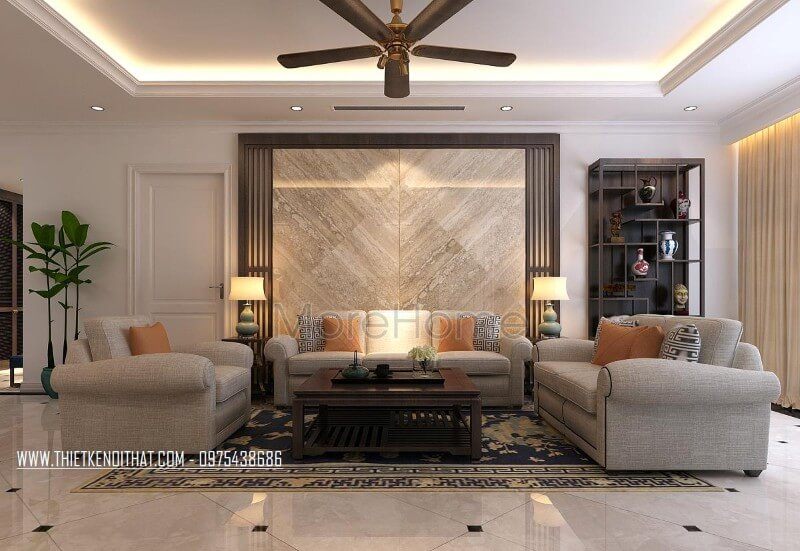 Trang trí phòng khách chung cư với mẫu sofa dẹp