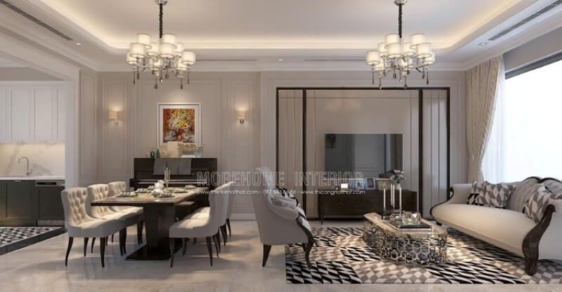 Mẫu thiết kế nội thất biệt thự Imperia Garden ấn tượng