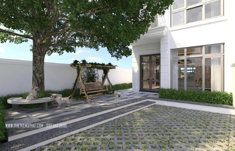 Ghế xích đu gỗ ngoài trời lựa chọn thông thái cho không gian ngoài trời như biệt thự, nhà phố.