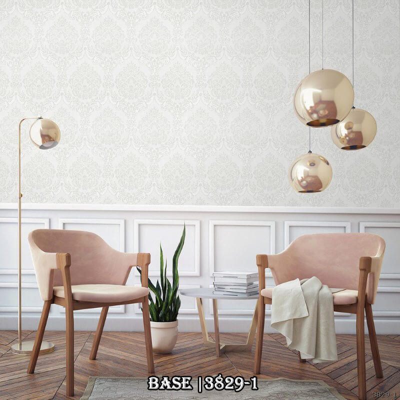 Một phong cách châu Âu sang trọng và đẳng cấp, được trang trí bới mẫu giấy dán tường tân cổ điển 3829-1.