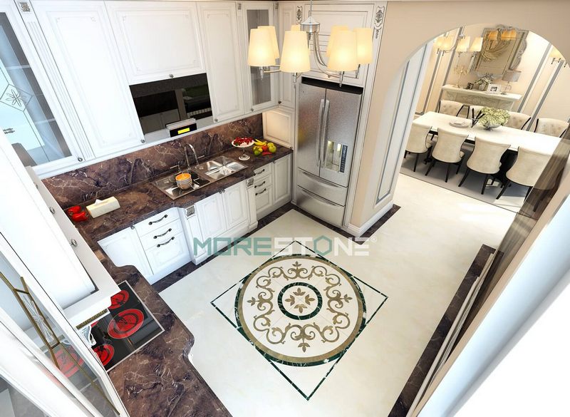 Thiết kế nội thất bếp biệt thự cao cấp, tiện nghi.